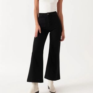 NWT Rolla’s Wide-Leg Black Sailor Jean